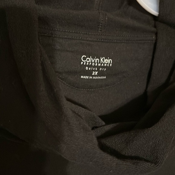 Women’s Calvin Klein Performance Cowl Neck Top in BLACK.  2X.   (546) - Picture 2 of 4